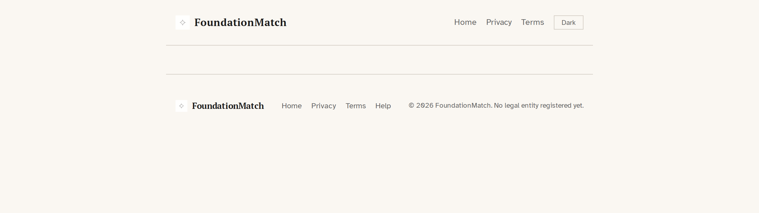 FoundationMatch grant matching interface showing a ranked shortlist of funders with match scores and written reasons explaining the priority overlap for a nonprofit describing community health work